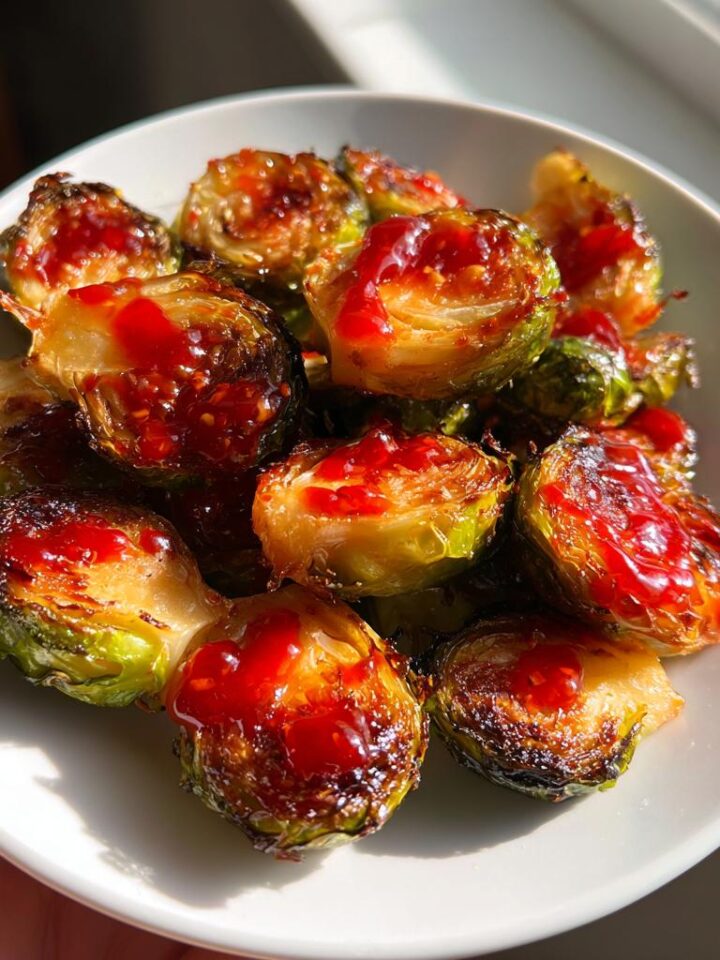 Sweet Chili Air Fryer Brussels Sprouts