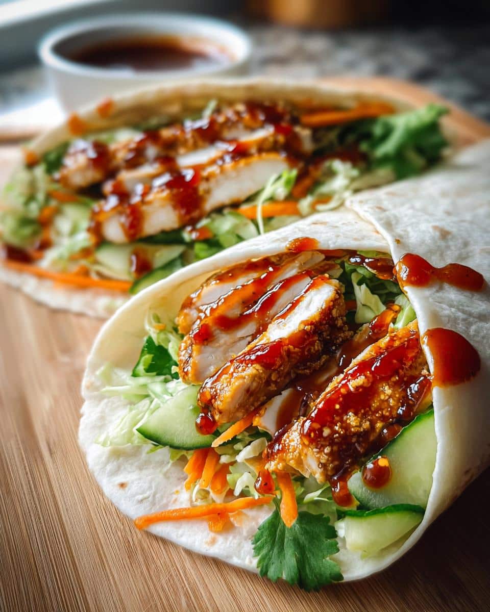 Sweet Chili Chicken Wraps - detail 1
