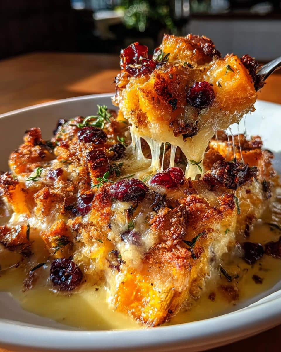 Sweet Potato & Cranberry Gratin - detail 1