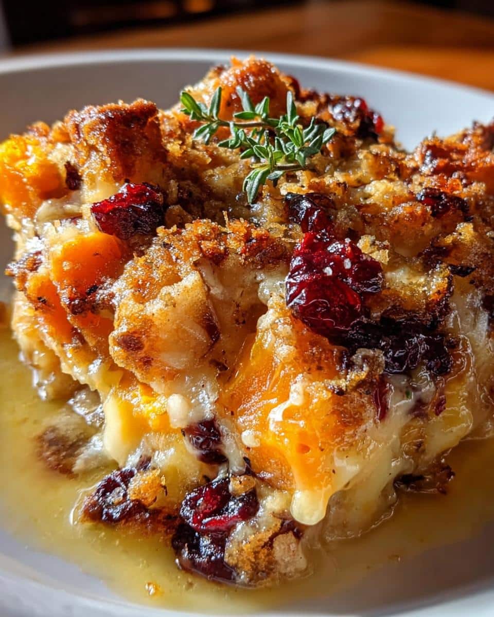 Sweet Potato & Cranberry Gratin - detail 2