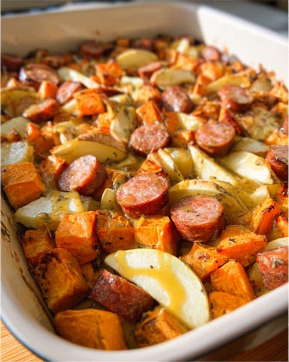 Sweet Potato and Apple Sausage Casserole - detail 2