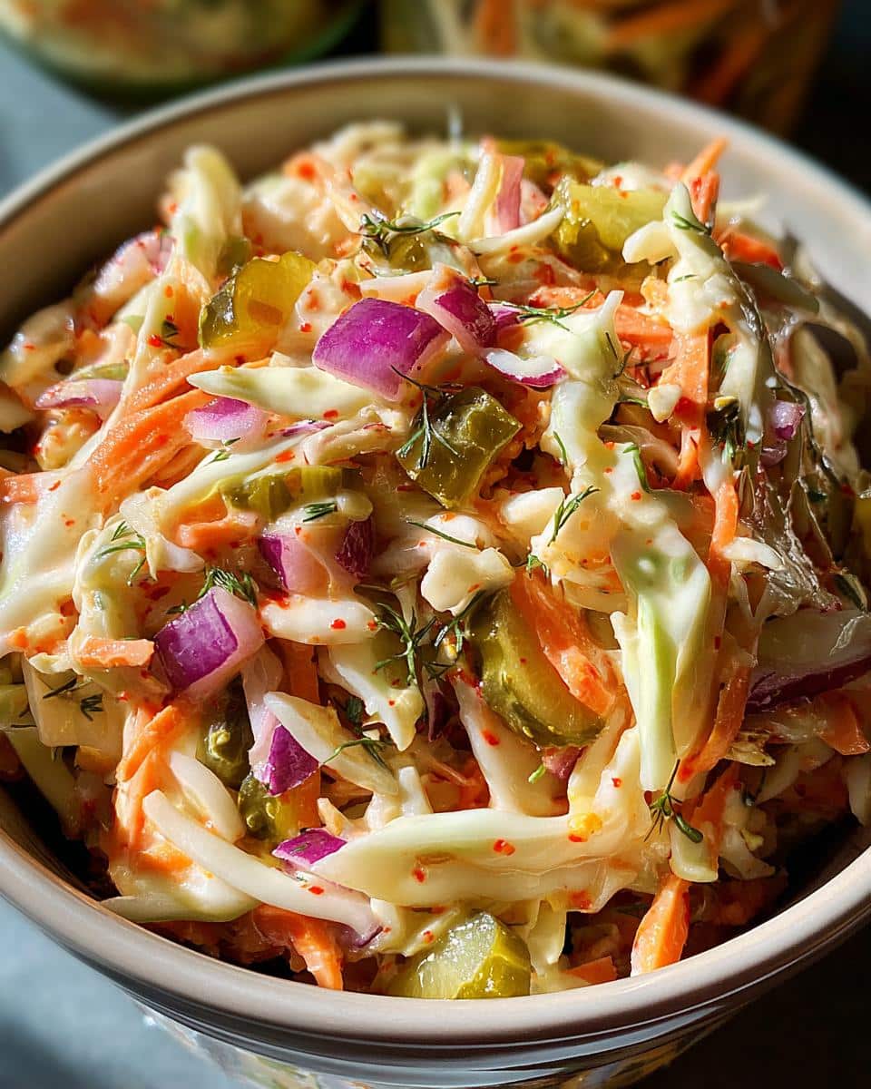 Sweet & Spicy Pickle Slaw - detail 2