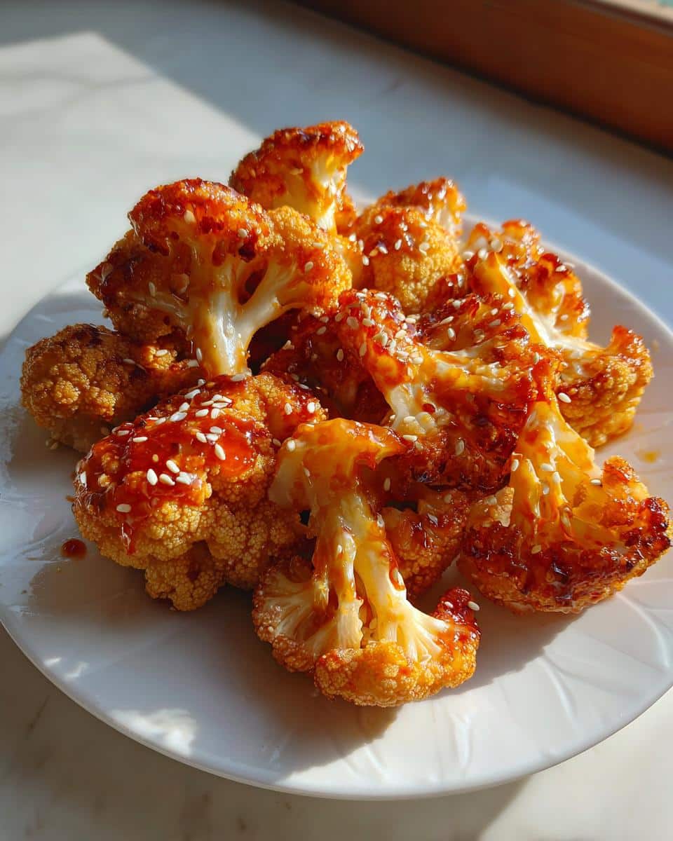 Sweet and Spicy Baked Cauliflower - detail 3