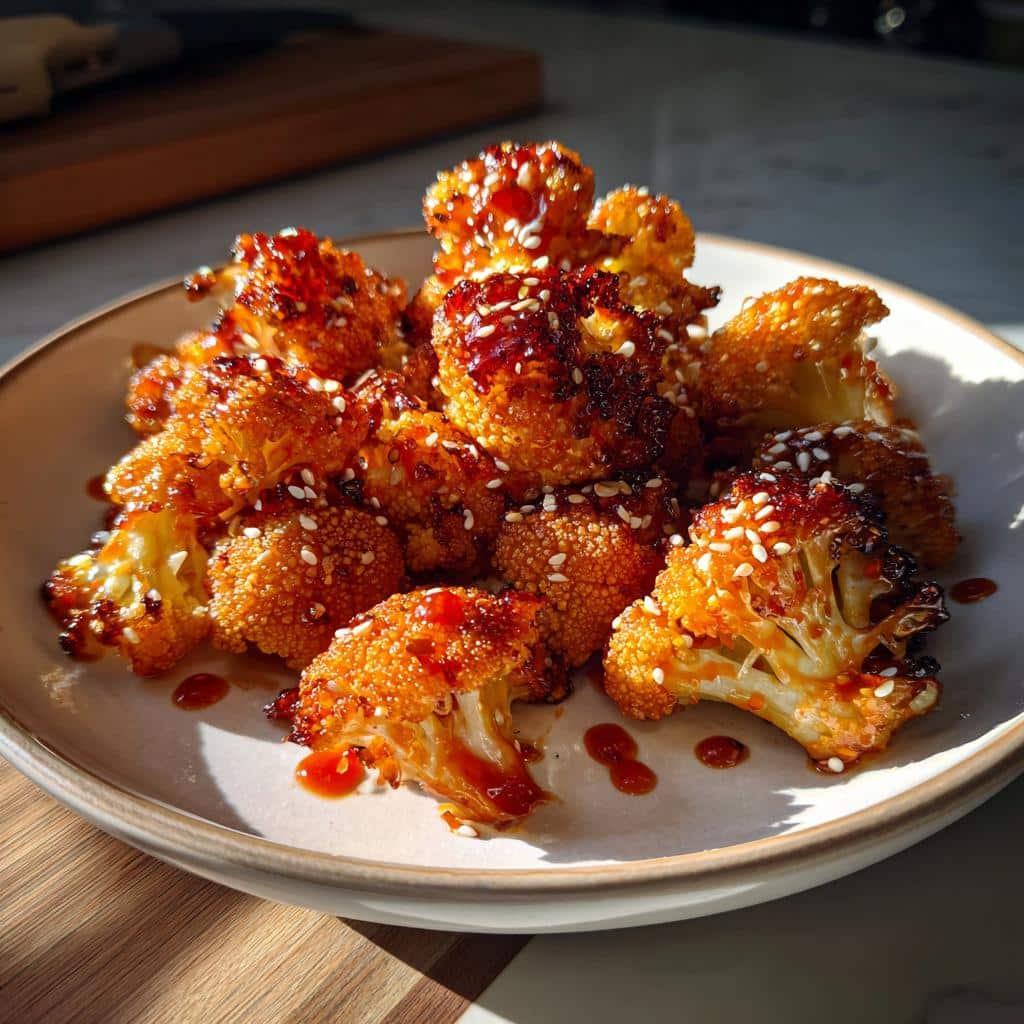 Sweet and Spicy Baked Cauliflower Delight - Homemade Kitchen