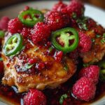 Sweet and Spicy Jalapeno Raspberry Chicken