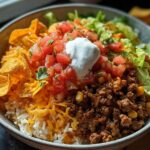 Taco Rice Bowl with Doritos