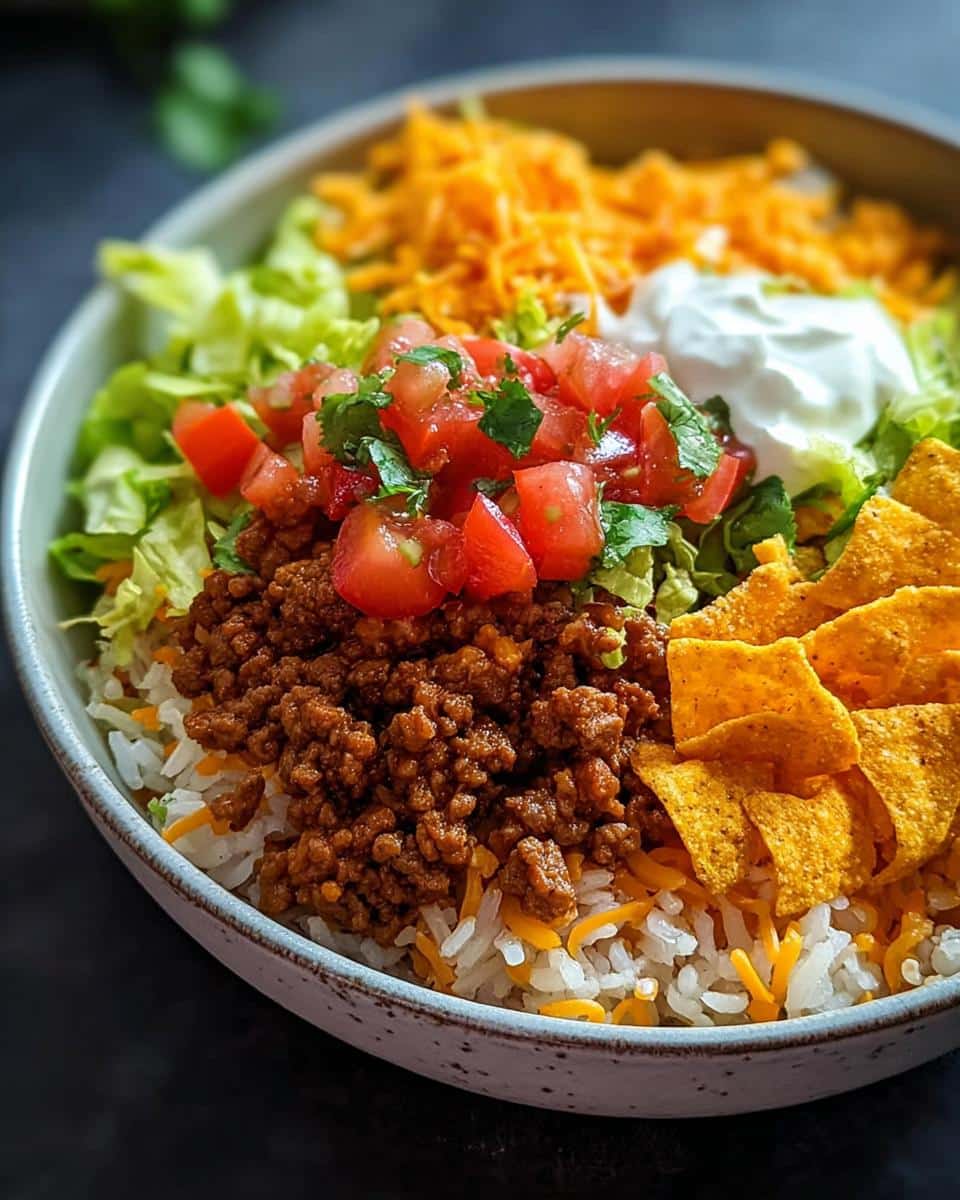 Taco Rice Bowl with Doritos - detail 2