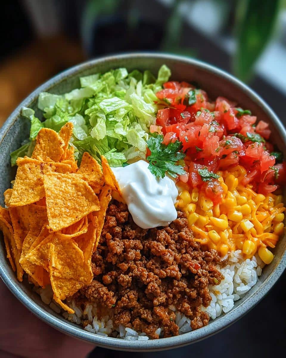 Taco Rice Bowl with Doritos - detail 3