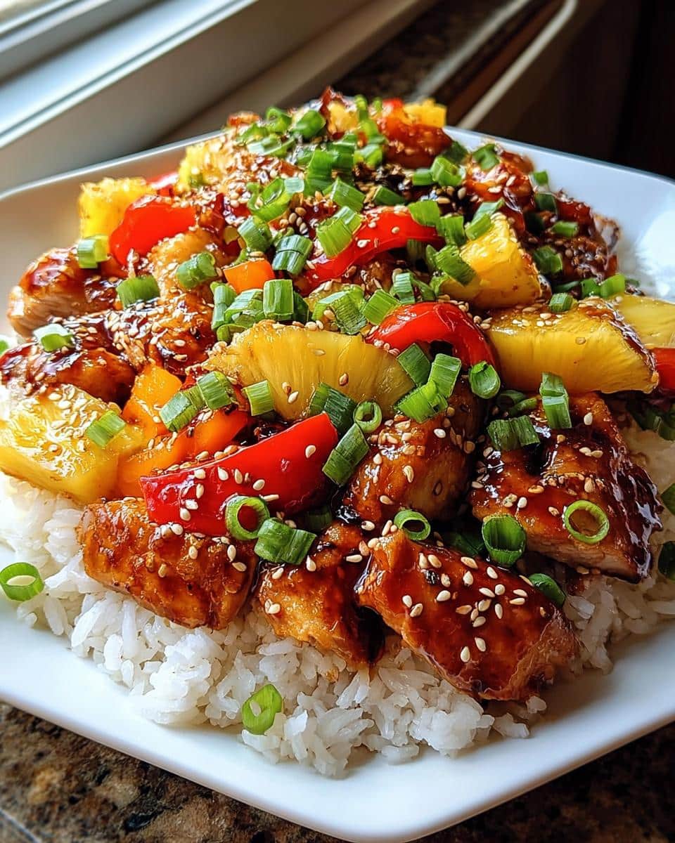 Teriyaki Pineapple Chicken Bowls - detail 2