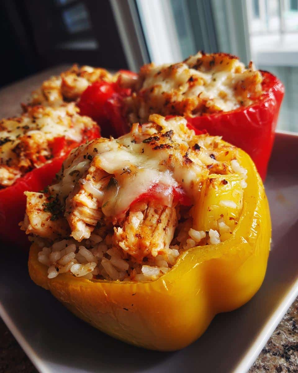 Teriyaki Pineapple Chicken Rice Stuffed Peppers - detail 1