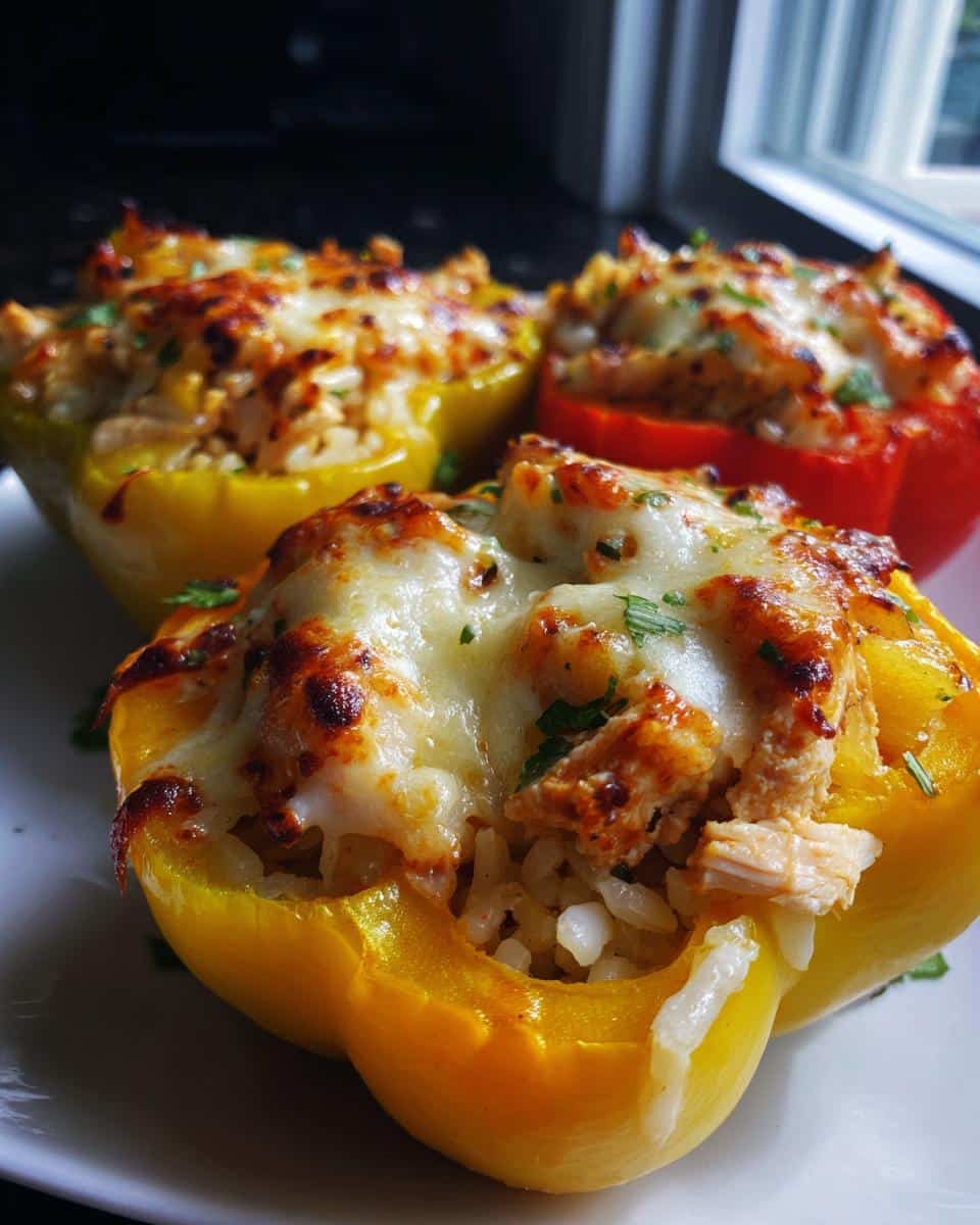 Teriyaki Pineapple Chicken Rice Stuffed Peppers - detail 2