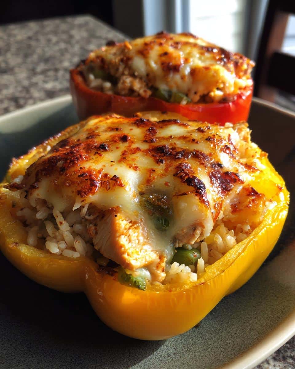 Teriyaki Pineapple Chicken Rice Stuffed Peppers - detail 3