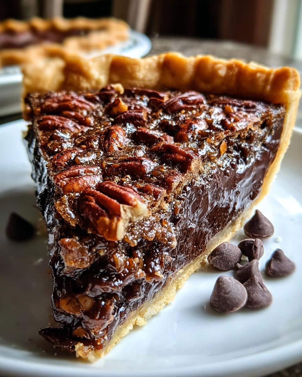 Texas Chocolate Pecan Pie - detail 1