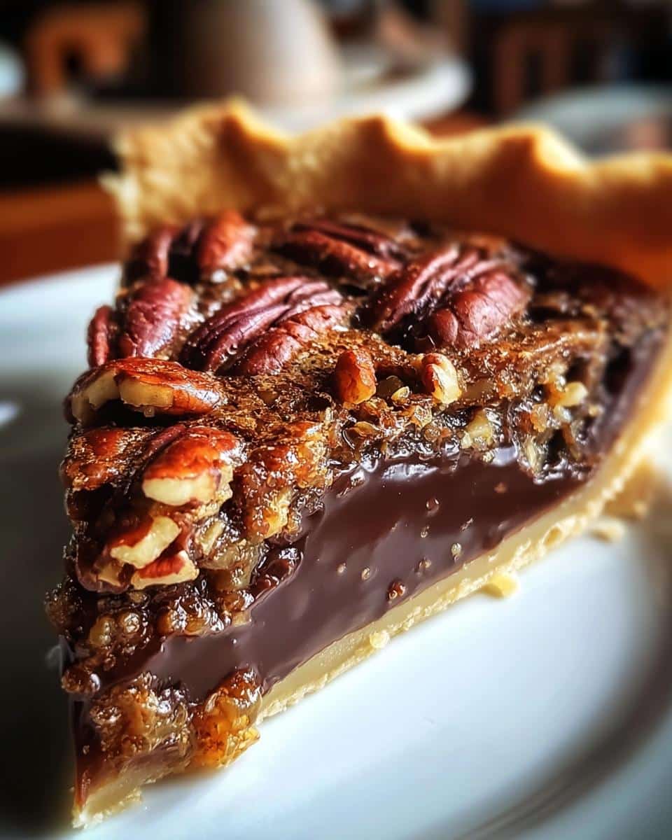 Texas Chocolate Pecan Pie - detail 2