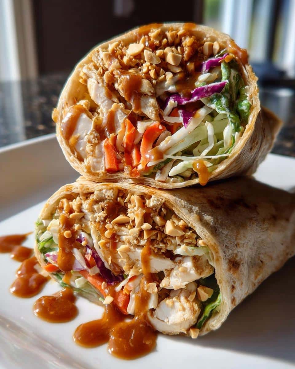 Thai Peanut Chicken Wraps - detail 1
