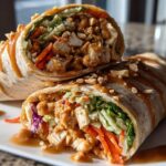 Thai Peanut Chicken Wraps