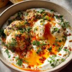 Turkish Eggs with Creamy Yogurt & Butter Sauce