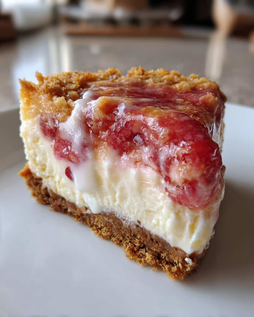 Twice-Baked Rhubarb Cheesecake Bombs - detail 1