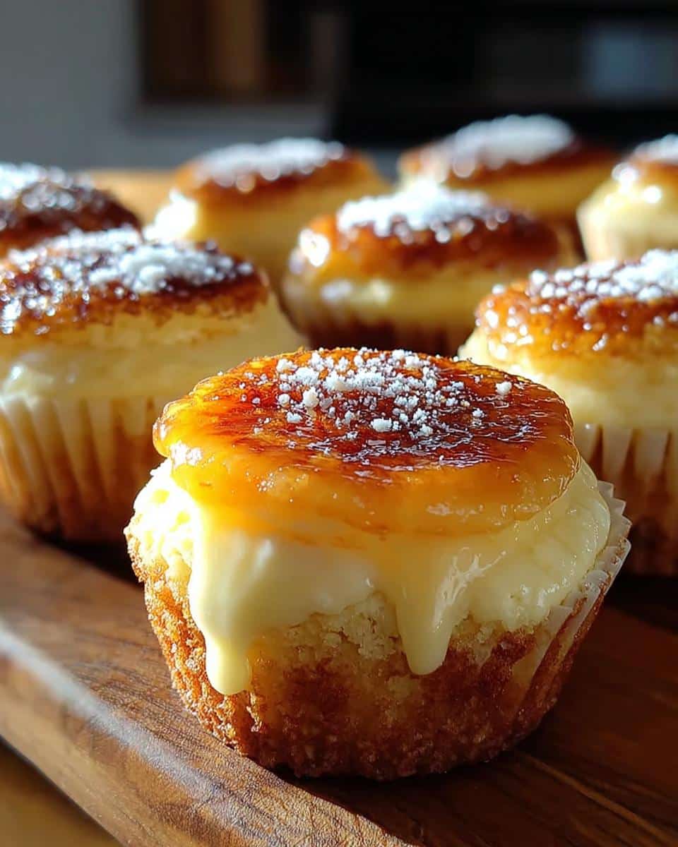 Vanilla Bean Creme Brulee Cheesecake Cupcakes - detail 1