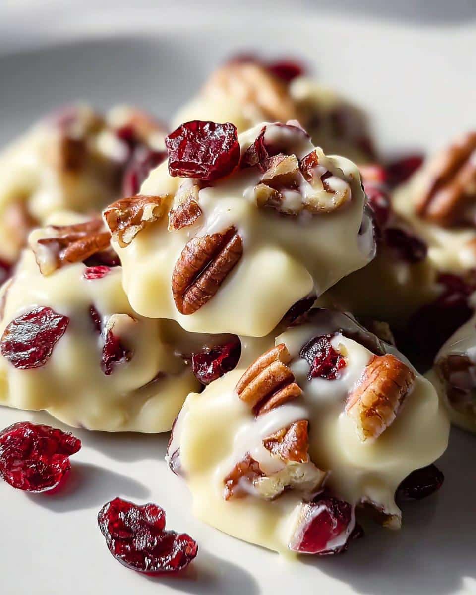 White Chocolate Cranberry Pecan Clusters - detail 1