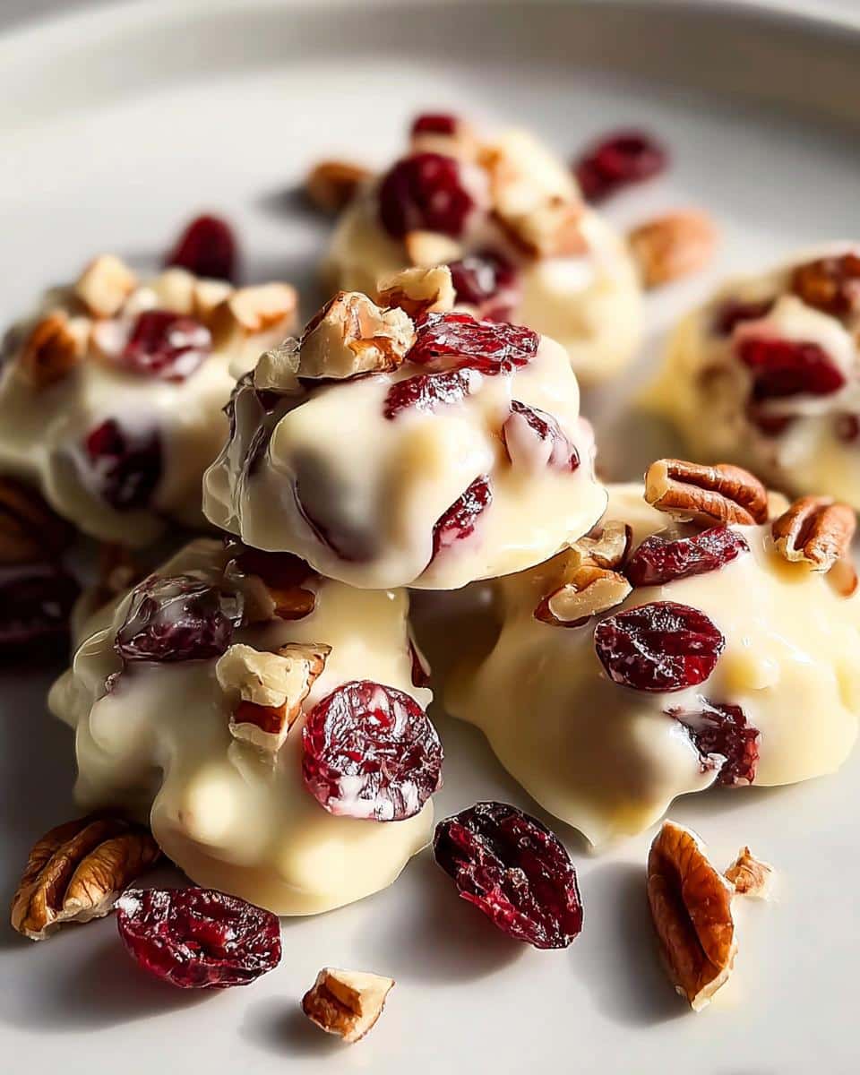 White Chocolate Cranberry Pecan Clusters - detail 2