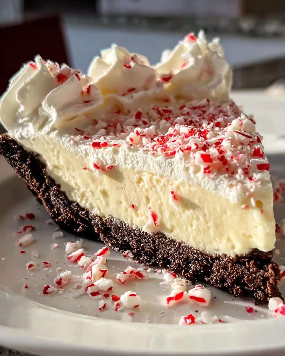 White Chocolate Peppermint Pie - detail 1