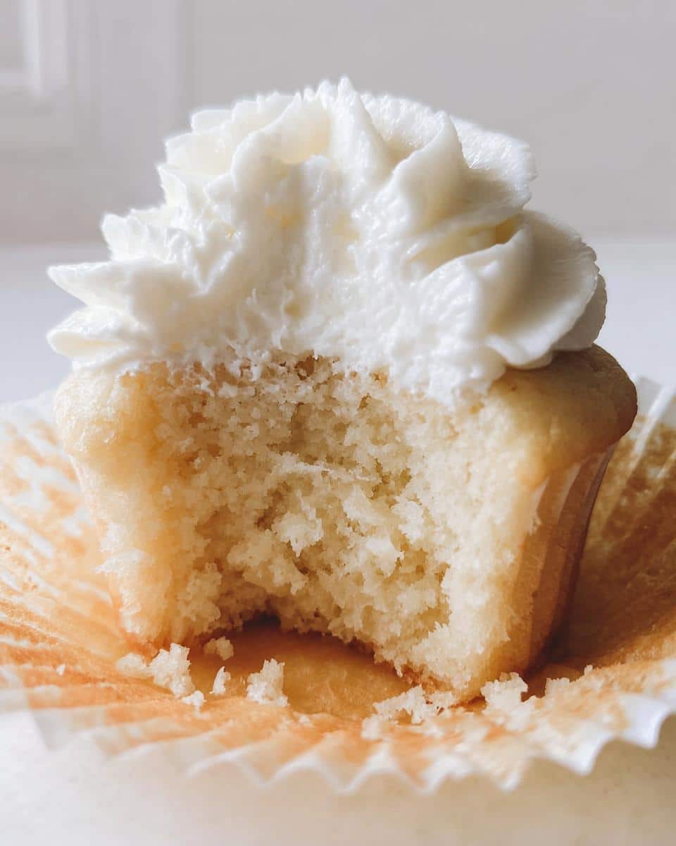 White Vanilla Cupcakes - detail 1