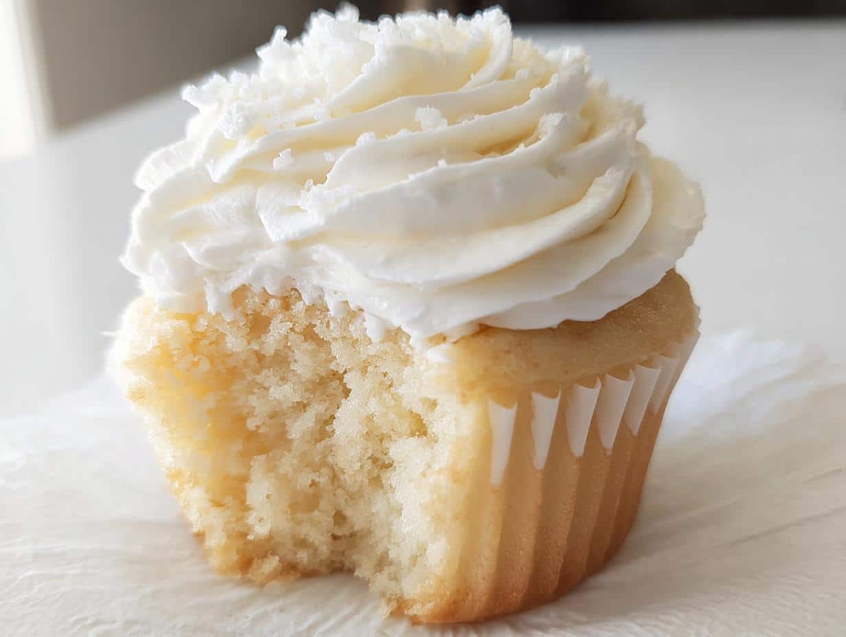 White Vanilla Cupcakes - detail 2
