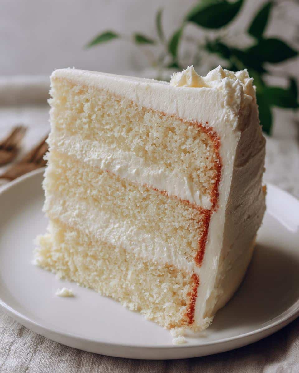White Velvet Cake with Vanilla Buttercream Frosting - detail 1