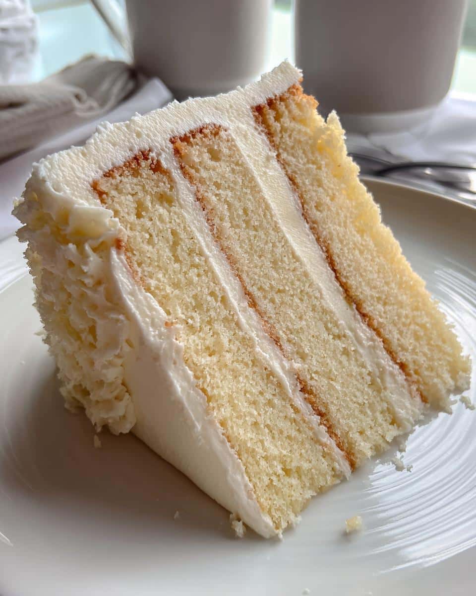 White Velvet Cake with Vanilla Buttercream Frosting - detail 2