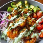 Zesty Shrimp & Avocado Rice Bowls
