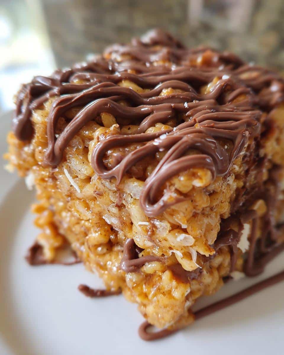 samoa rice krispie treats - detail 1