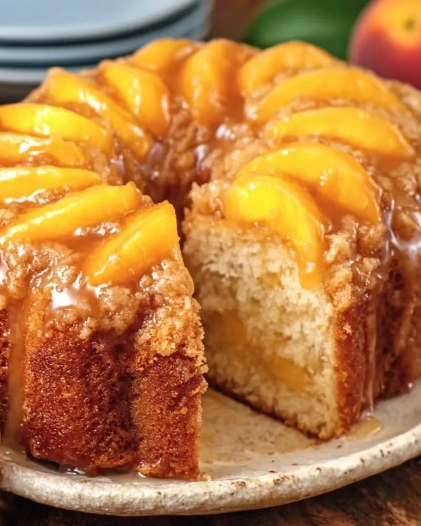 Peach Cobbler Pound Cake