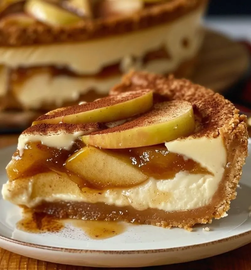 Apple Pie Stuffed Cheesecake