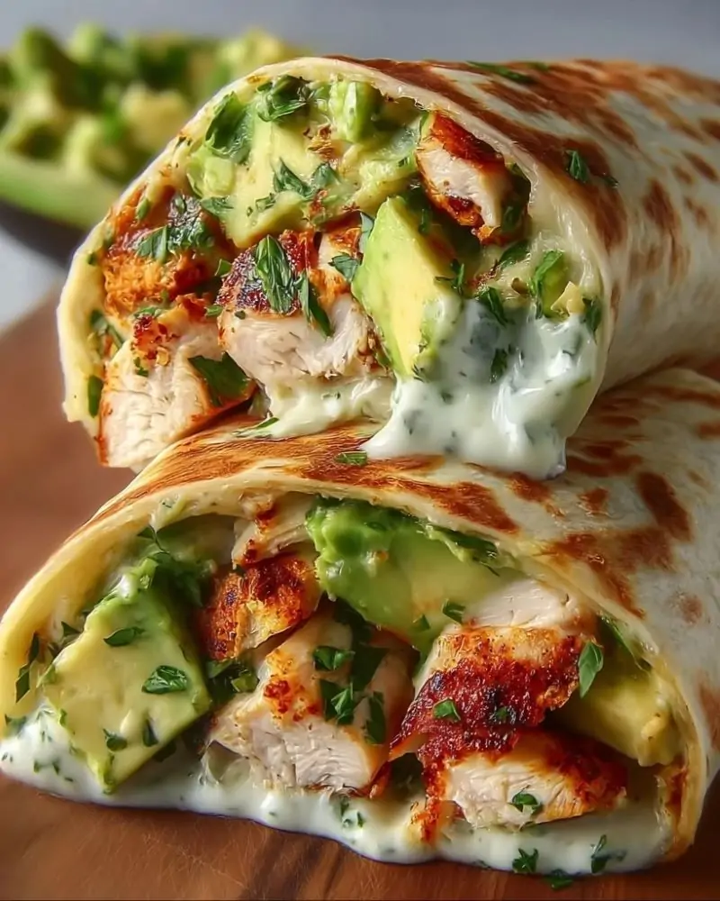 Avocado Chicken Wraps