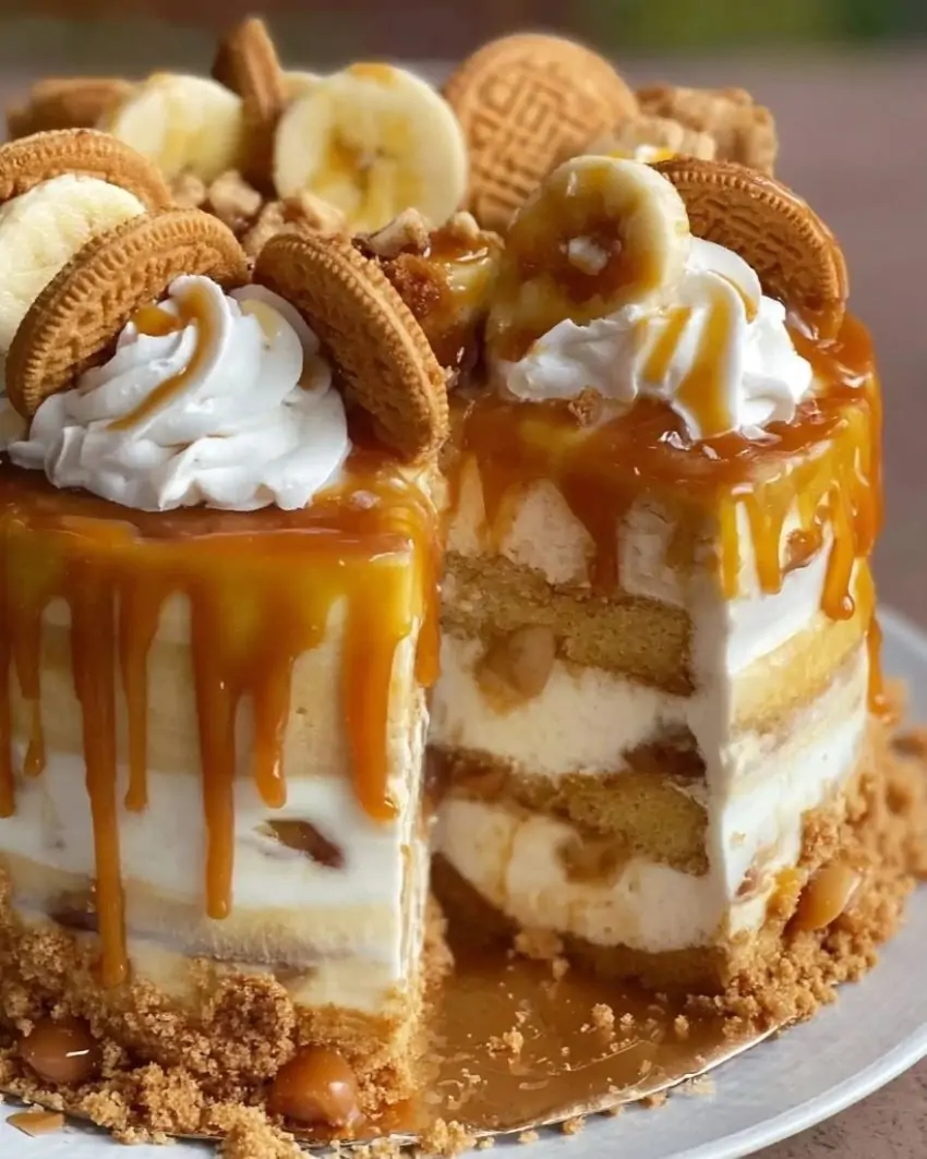 Banana Pudding Cheesecake Cake