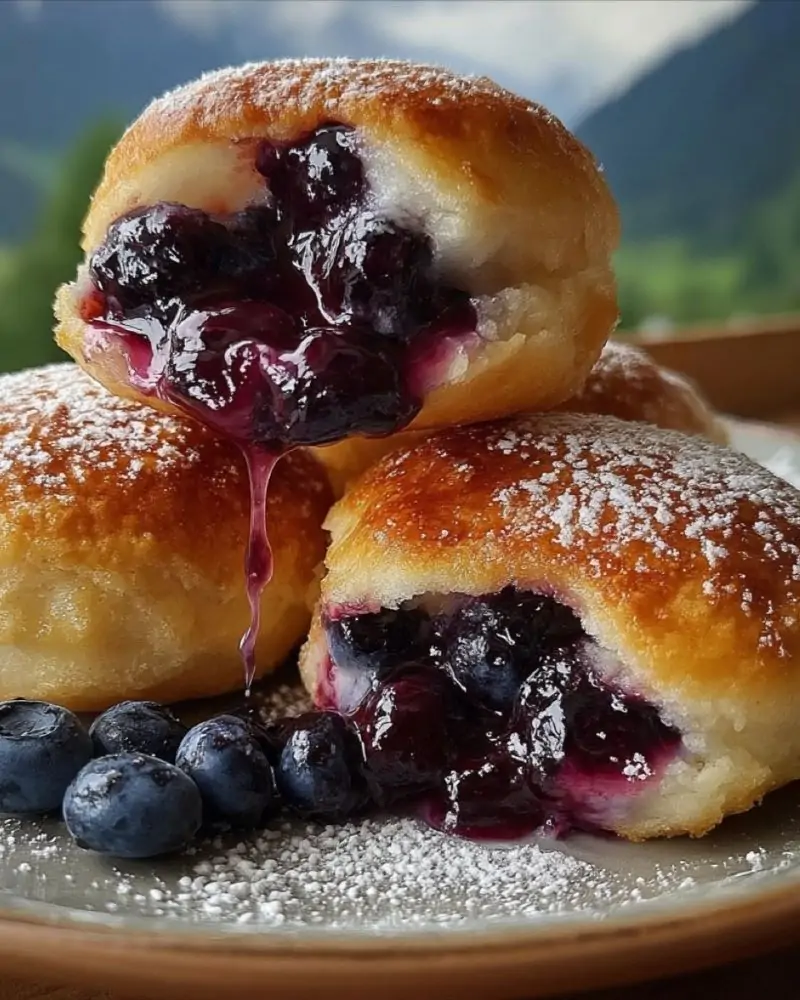 Blueberry Pie Bombs