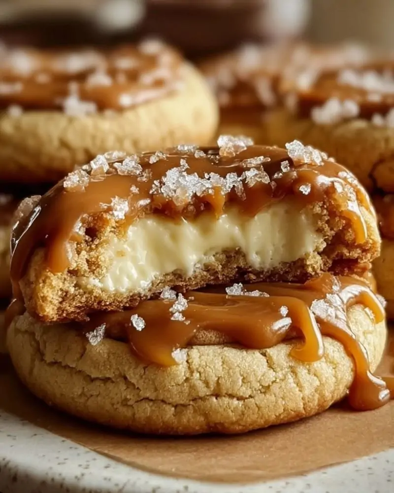 Caramel Cheesecake Cookies