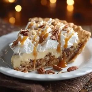 Caramel Pecan Delight Pie