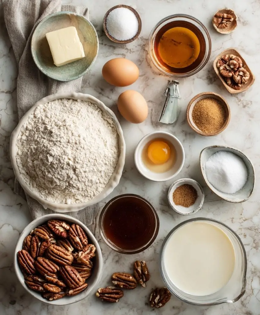 Caramel Pecan Delight Pie - Ingredients