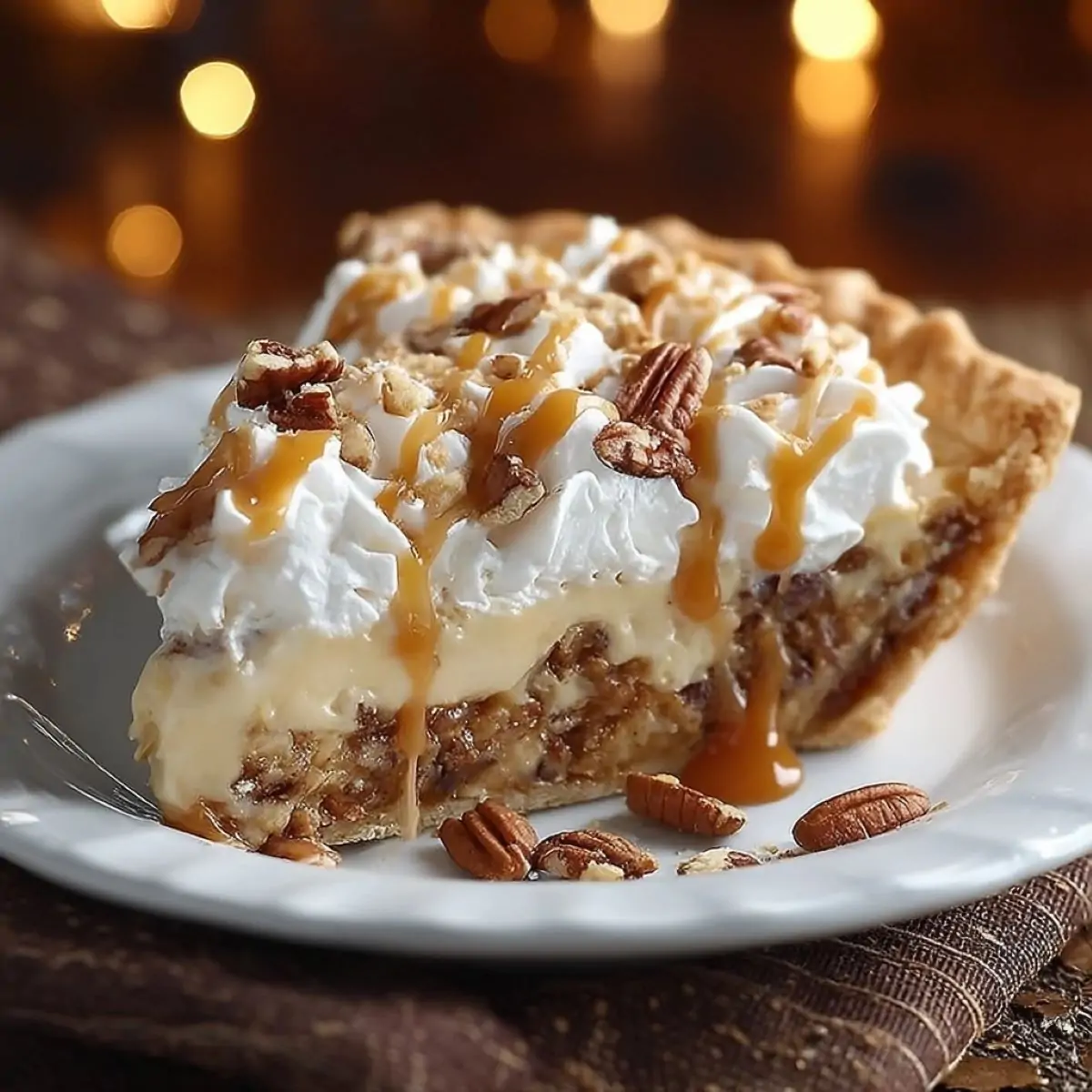 Caramel Pecan Delight Pie