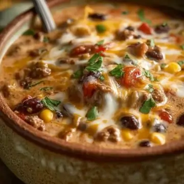 Cheesy Enchilada Chili