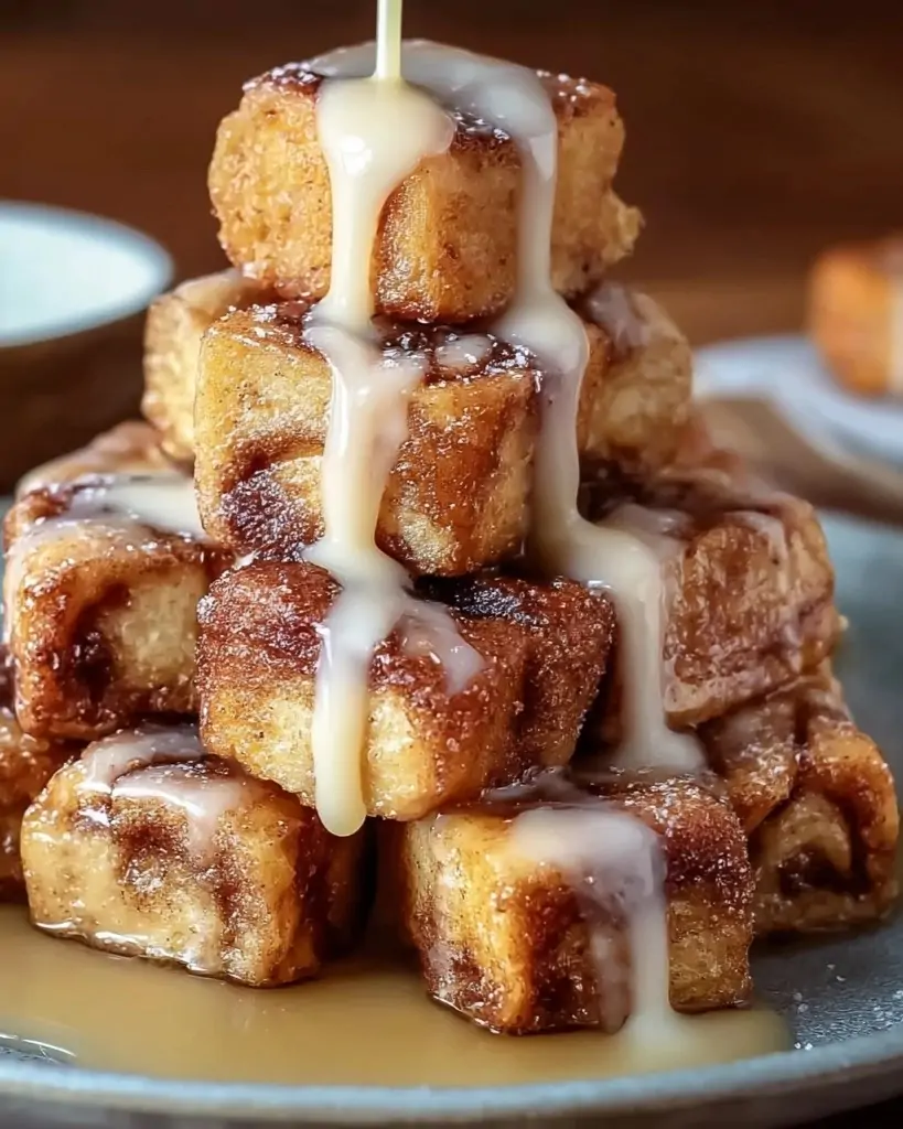 Cinnamon Roll French Toast Bites
