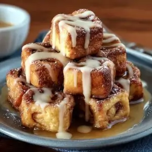 Cinnamon Roll French Toast Bites