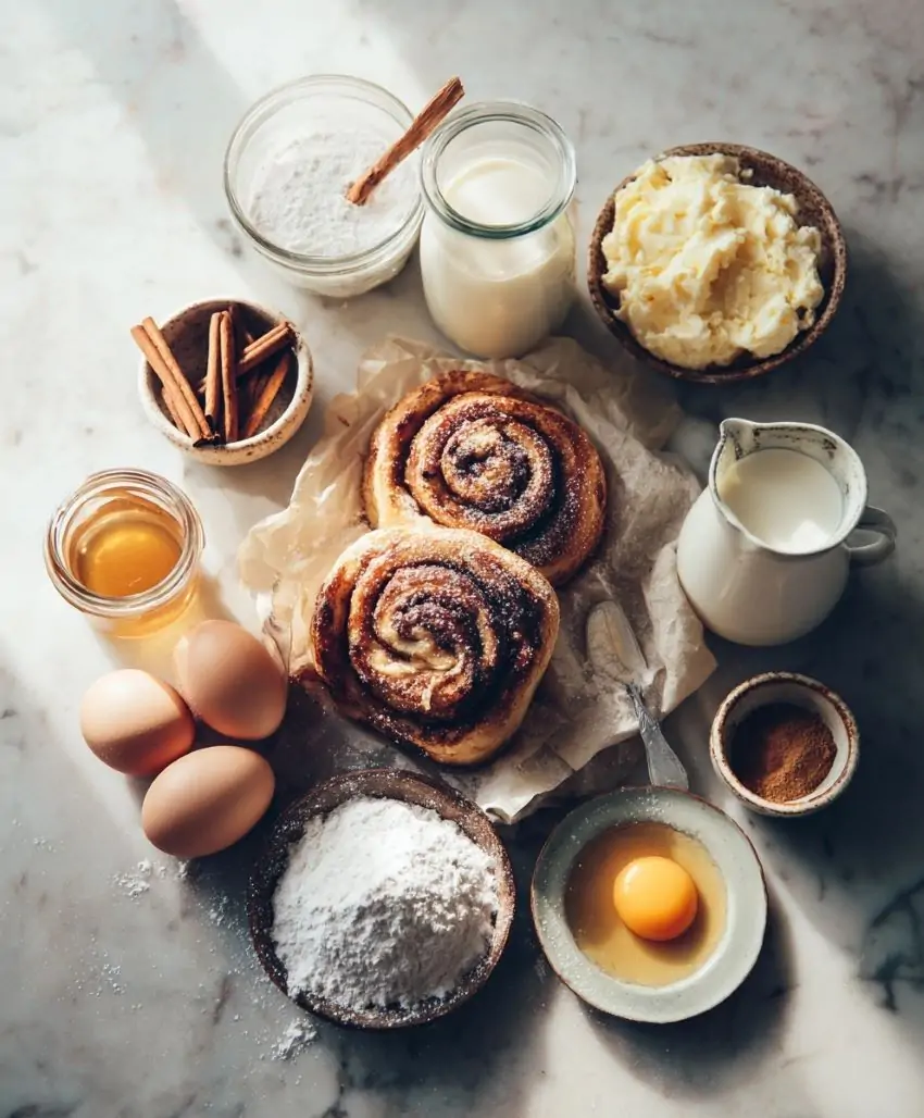 Cinnamon Roll French Toast Bites - Ingredients