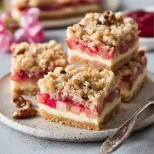 Creamy Rhubarb Cream Cheese Bars