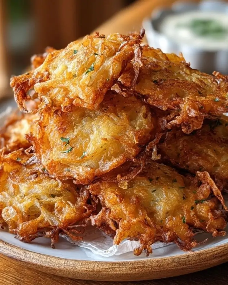Crispy Amish Onion Fritters