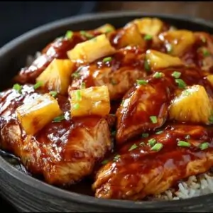 Crockpot Pineapple BBQ Chicken