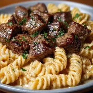 Garlic Butter Steak and Pasta