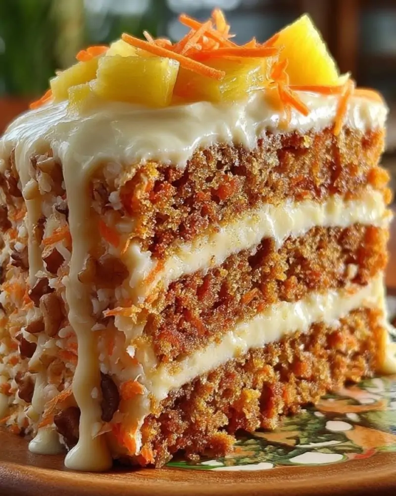 Hawaiian Carrot Pineapple Cake